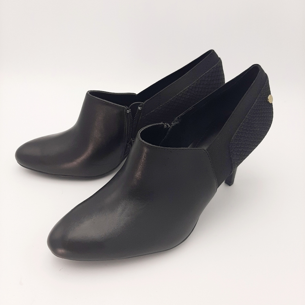 Calvin Klein Jeanine Leather Stiletto Shooties